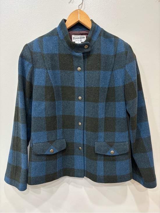 Pendleton Jackets & Blazers - Vintage Pendleton Wool Buffalo Checked Coat Jacket Women’s Size Medium